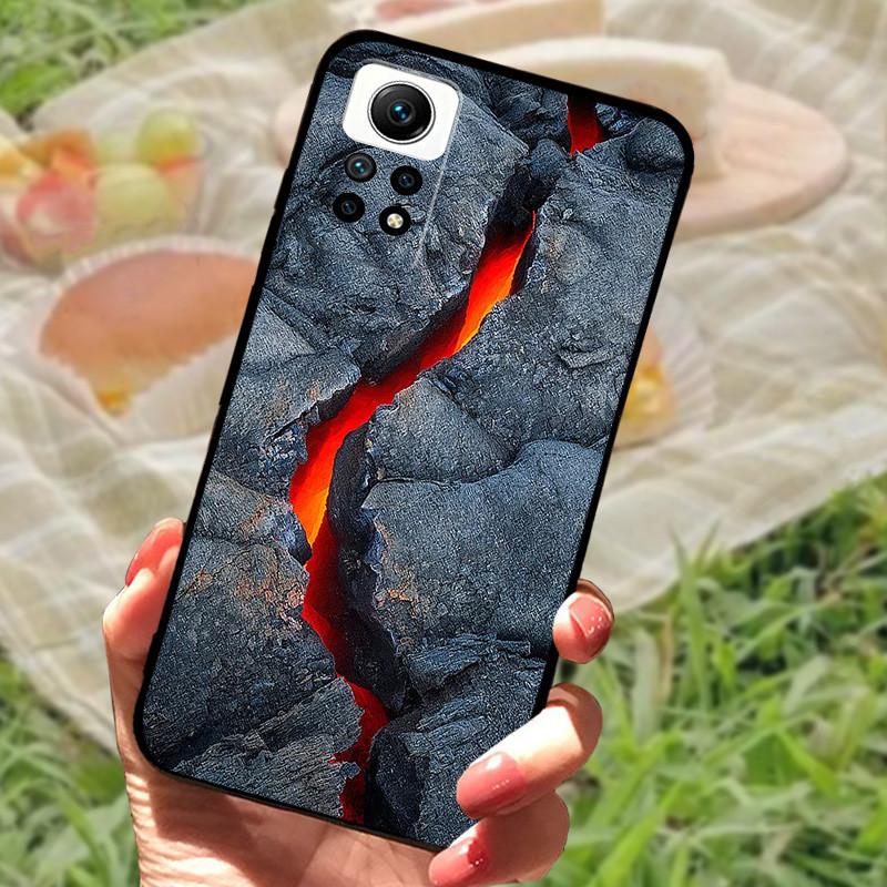 For Redmi Note 12 Pro 4G Case Silicone Soft Marble Black Bumper Funda Coque For Xiaomi Redmi Note 12 Pro Protective Phone Cover