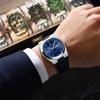 Nové luxusní hodinky pro muže Vojenské kožené pánské náramkové hodinky Quartz Clock Vodotěsné Luminous Date Week Pánské hodinky