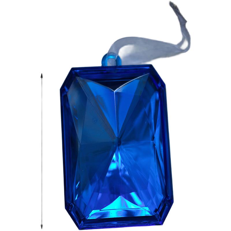 Starry Azure Christmas Tree Ornament Simulated Plastic Gemstone Holiday Xmas Tree Decoration Home Xmas Party Supplies