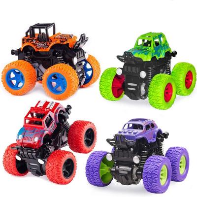 Monster Truck Toys Friction Powered Toy Cars Push and Go Vehicles for Kids Best Christmas Birthday Party Gift for Boys Girls