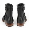Autumn Winter New Designer Men Boots Fashion Casual Vintage Metal Buckle Side Zipper Low Heel Denim Cowboy Boots Shoes Man