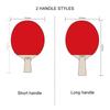 2PCS Table Tennis Racket with Storage Case Sticky Inverted Rubber Ping Pong Racket Paddles for Indoor Outdoor Games Training