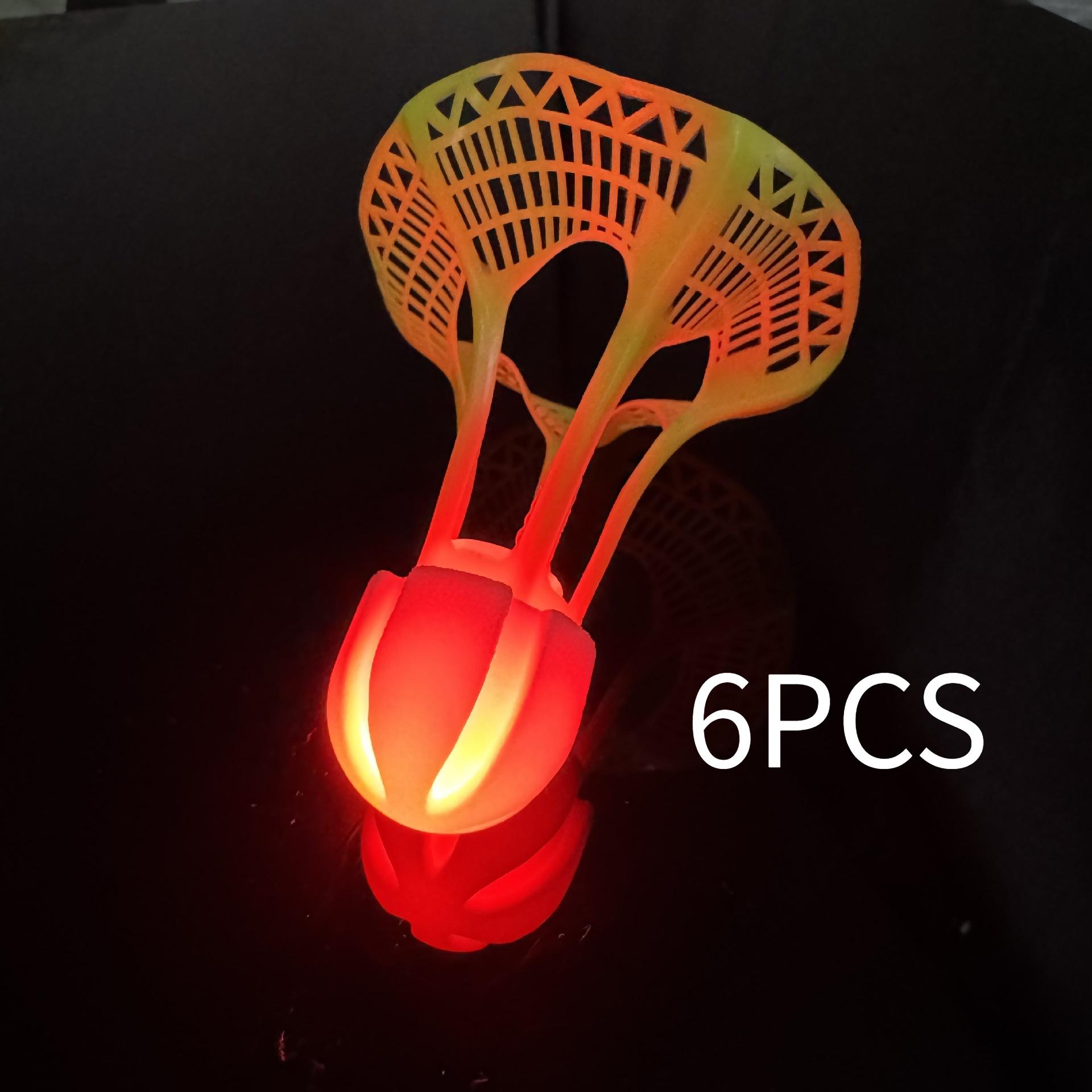 

Luminous Windproof Luminous Badminton Ball Super Durable Outdoor Fluorescent Bright Plastic Nylon Ball with Light