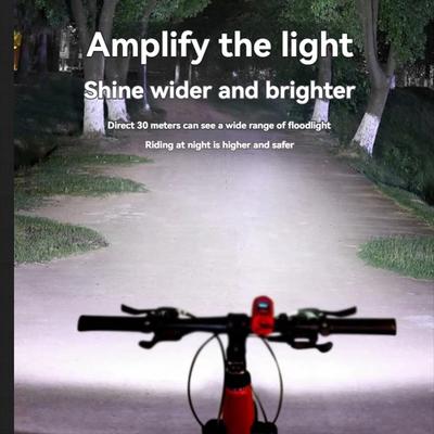 Bicycle Electric Horns Light Mountain Bike Front Lamp Electronic Horns Bell for Night Riding Easy To Install Bicycle Accessories