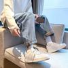 Loose Thin Men's Jeans Hong Kong Style Spring Summer High Street Trend Ins Straight Leg Nine Point Casual Pants