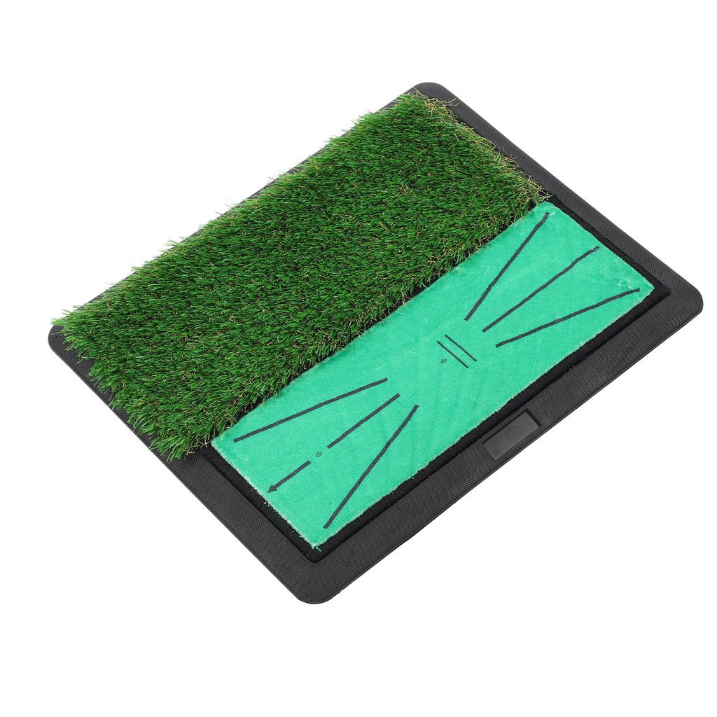 Golf Hitting Training Mat Anti Slip Swing Practice Rug with Fake Grass for Home Office Outdoor Daily Training