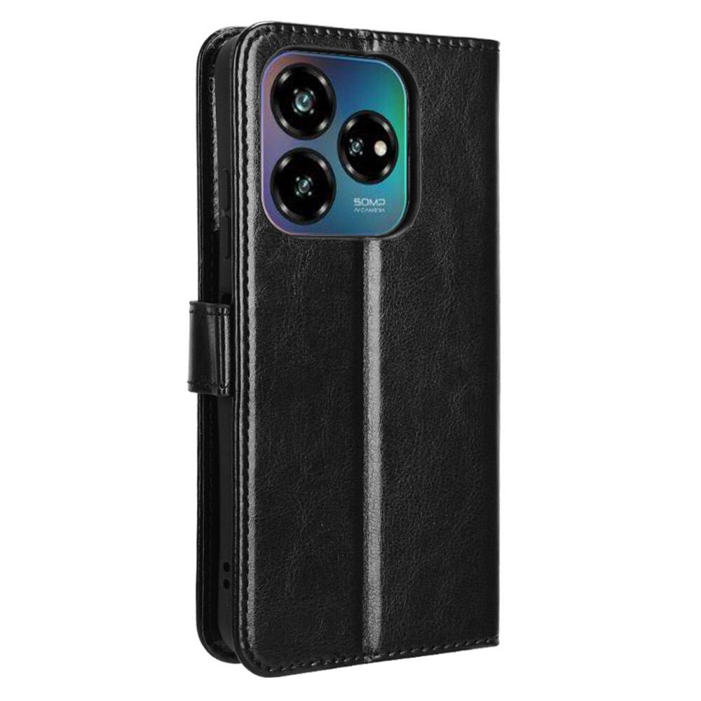 Für ZTE nubia V60 Design/Blade V60 Design Hülle Crazy Horse Textur PU Leder Handy Brieftasche Hülle