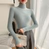 Women's High Neck Cashmere Ribbed Sweater - Slimming, Versatile Knitwear for Autumn and Winter