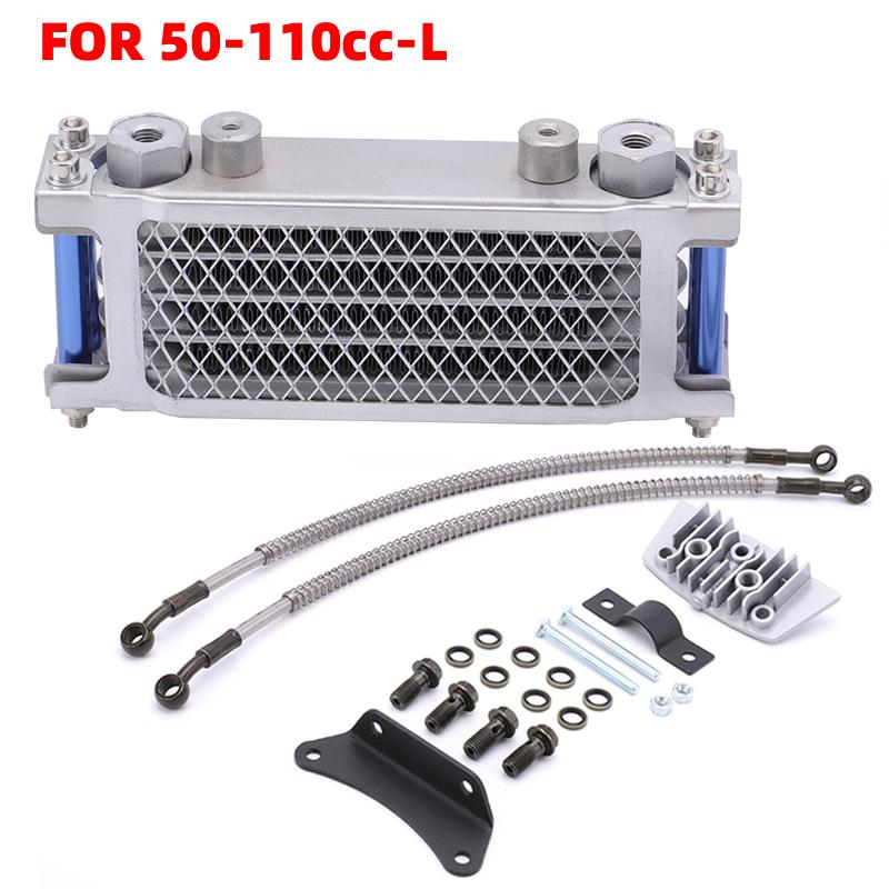 Motorcycle Oil Cooling Cooler Radiator Oil Cooler Set For 50 70 90 110 125 140cc Dirt Bike Monkey Bike DAX Pocket Bike ATV Motor