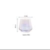 Shangqi Iridescent Oval Glass Beverage Cups, 2-Pack