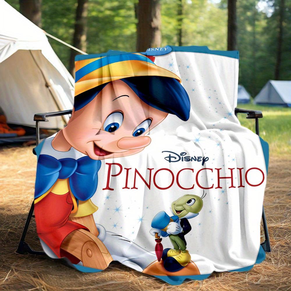 1pc, Cute Pinocchio & Friends Blanket Soft Throw for Outdoor, Perfect Gift for Friend, All Seasons Use, Outdoor Blankets, Living Room