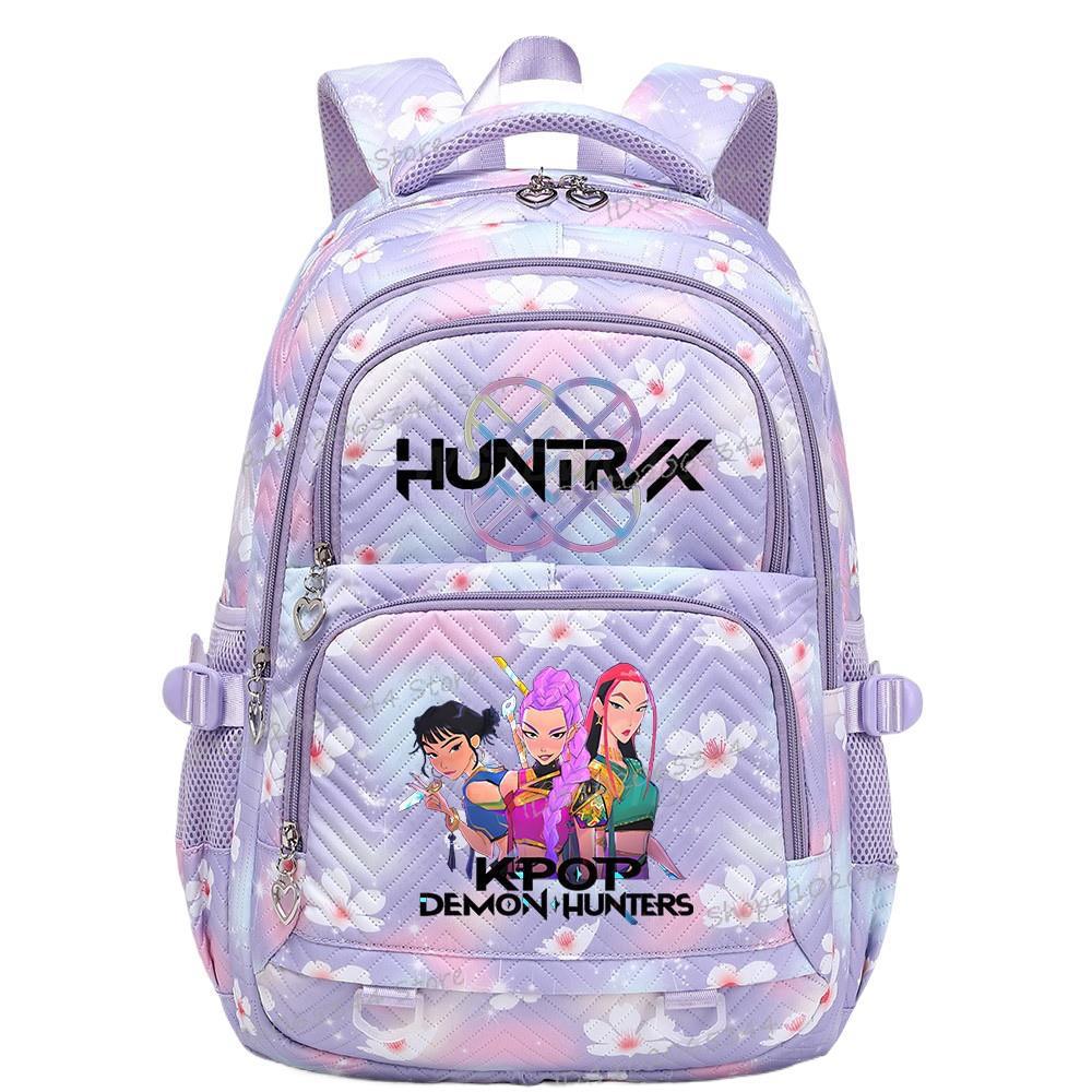 Peripheral printing large-capacity primary and secondary school schoolbags trendy backpacks lightweight and fashionable backpacks
