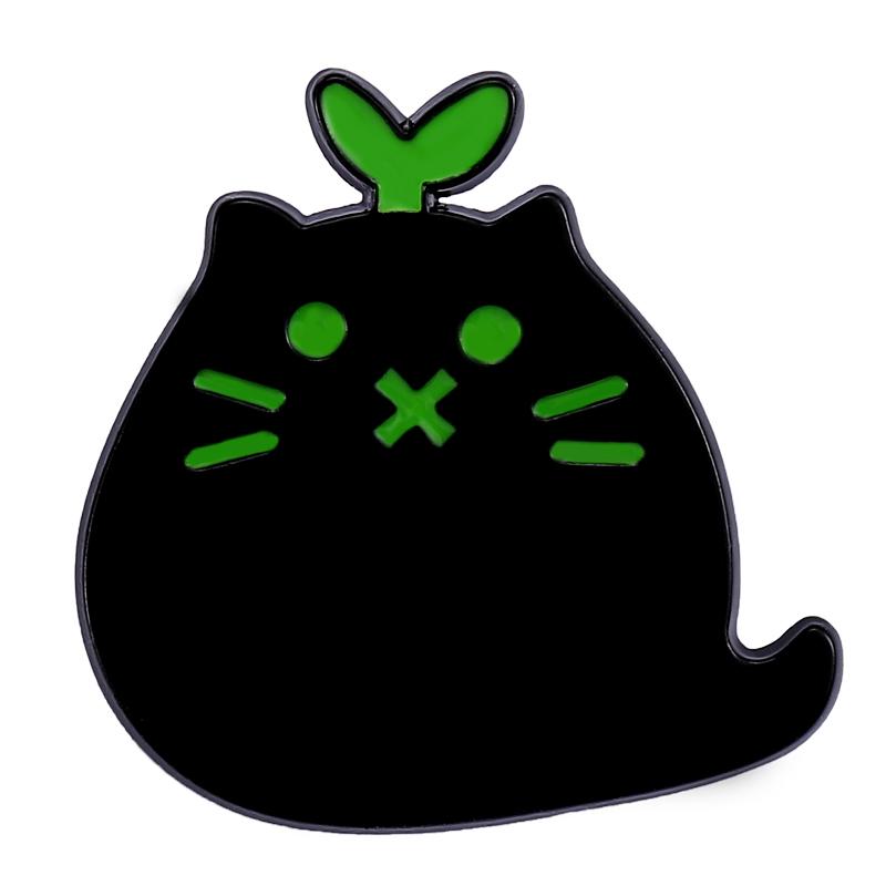 

Эмалевые значки Котёнок Черный Кот , Индивидуальные Милые Животные Броши, Мультяшные Значки на Воротник, Украшения, Подарок для Детей