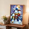 5D DIY Diamond Art Painting Kits for Adults, Donald Duck and His Friends Full Round Crystal Diamond Kits for Beginner for Home Wall Decorate