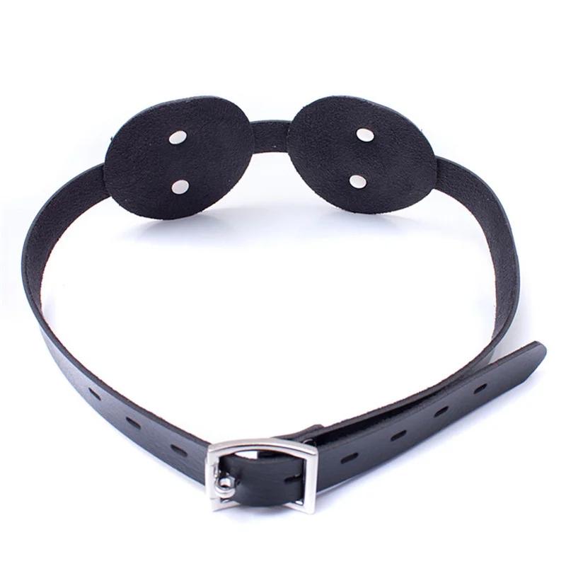 Manyjoy Pu Leather Eye Mask  Bondage Blindfold Adult Game Sex Toys For Couples Sexy Erotics Tools Sex Aid Party Unisex