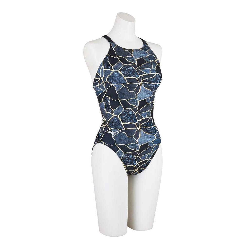 MIZUNO Swimwear Exersuit Medium Cut N2MAD785 Size S 09 Black