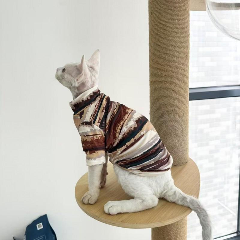 Sphynx Devon Cat Hairless Short Sleeve Two-legged Clothes Slim Fit Pet Clothing