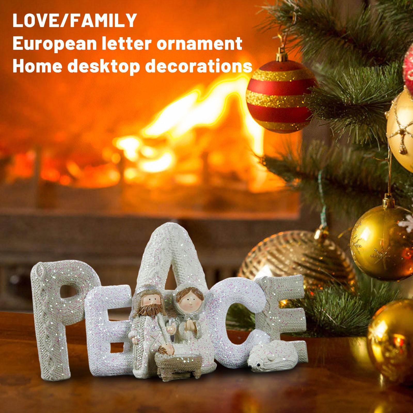 

Украшения с английским алфавитом, украшения для дома и рабочего стола, праздничные подарки, статуэтки и скульптуры любви One Size