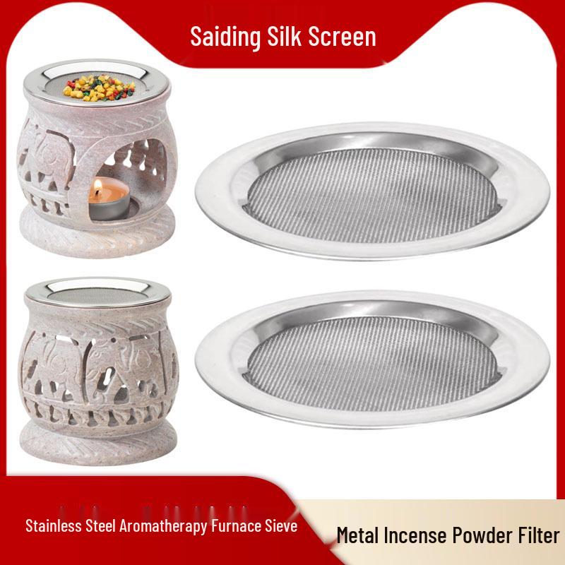 10cm Stainless Steel Mesh Incense Burner with Edge Wrap