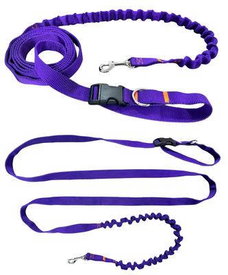 Dog Leash with Shock Absorber 280cm PURPLE Adjustable Sports