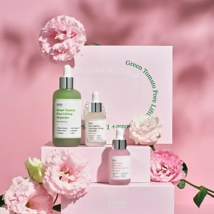 Grüne Tomate Poren Ampulle 75ml + 2 Mini Ampullen