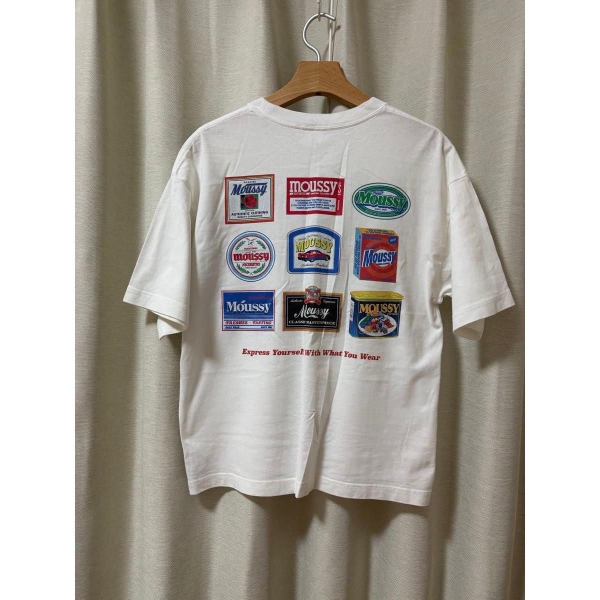 MOUSSY Logo T-shirt White Short Sleeve
