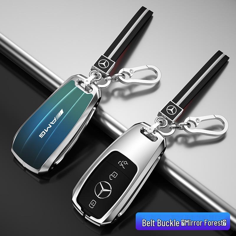 Kompatibelt nøkkelskall og deksel for Mercedes-Benz E-klasse, C-klasse, A200L, GLB, GLC260.