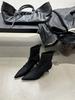 French retro pointed stiletto short boots women's 2025 autumn and winter new fashion versatile temperament thin fashion boots tide