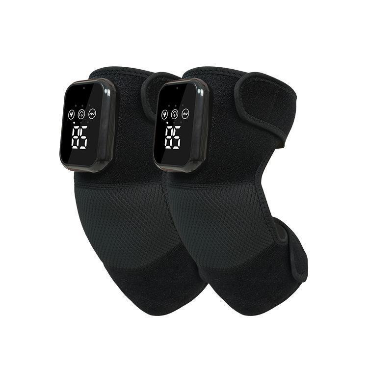 

Перезаряжаемый массажер для колена с подогревом для облегчения боли в суставах с помощью вибрации и прижигания чёрный