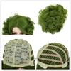 Olivgrüne Perücke für Frauen Synthetische Kurze Große Lockige Perücken Cosplay Halloween Kostümparty Flauschiger Stil Hochtemperaturfaser