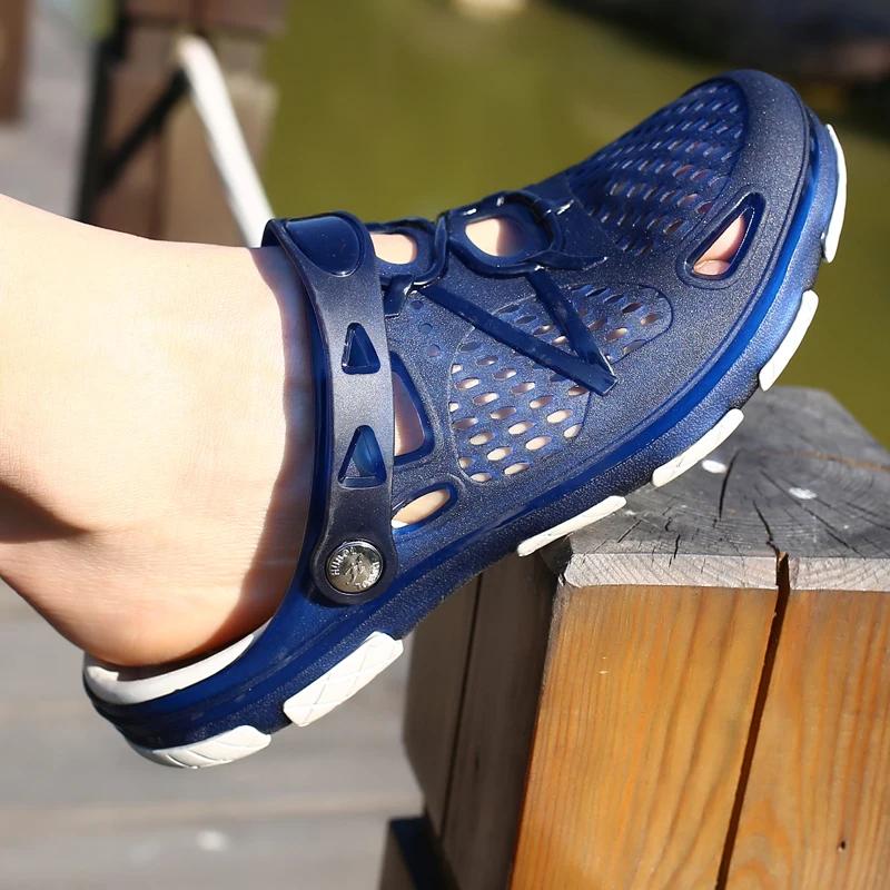 Fashion Slippers Casual Sandals Breathable Non-slip Comfortable Beach Shoes High Quality Home Slippers Outdoor Walking Male Shoe