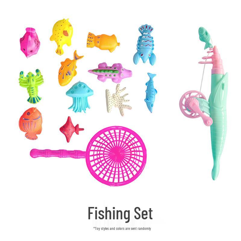 Inflatable Fishing Pond Play Set for Kids