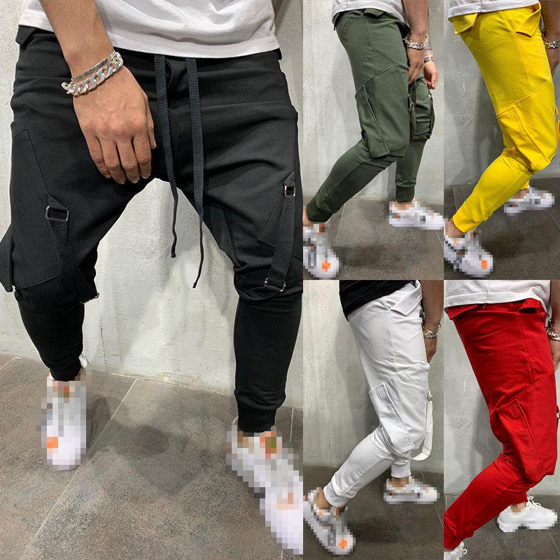 Men's Slim Fit Urban Straight Leg Trousers Casual Pencil Jogger Cargo Pants UK Men's Slim Fit Urban Straight Leg Trousers Casual Pencil Jogger Cargo Pants UK