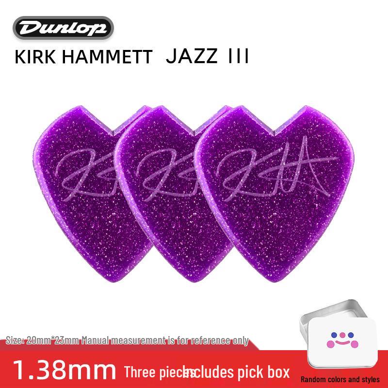 Dunlop Jazz3 Electric Guitar Pick - Genuine Small Turtle Jazz 3-Speed Bass Pick