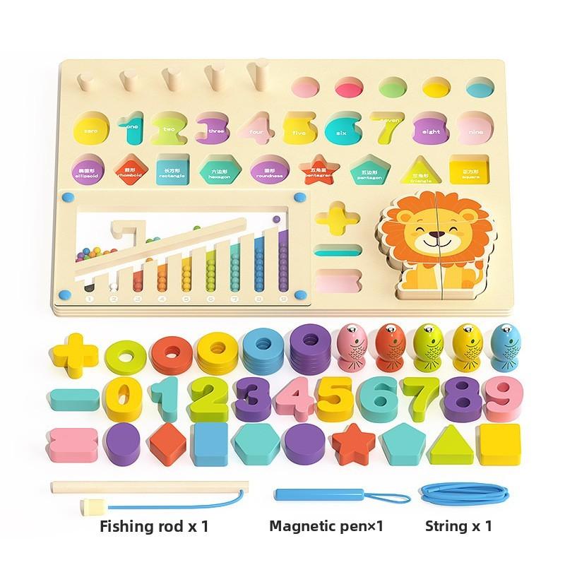 

Board Montessori Smart Wooden Puzzle Toys For Children Aged 03 Math Skills Puzzle