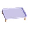 Sturdy PP Wood Non Slip Pet Feeder Stand Raised Water Bowl Dispenser Shelf for Dog Cat Feeding