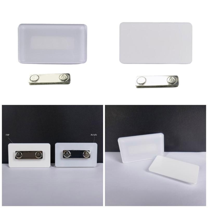Fashionable Sturdy Acrylic Badge for Heat Transfer and Sublimation Techniques Personalize Designs Elegant Styles