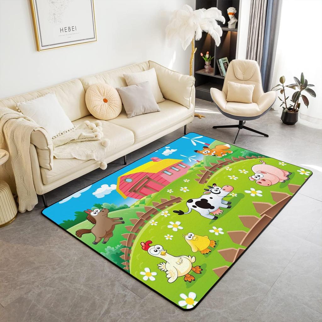 Vintage Cinema Ticket Flannel Rug Anti-Slip Bohemian Decor for Living Room Kitchen Garden Home Mat Doormat