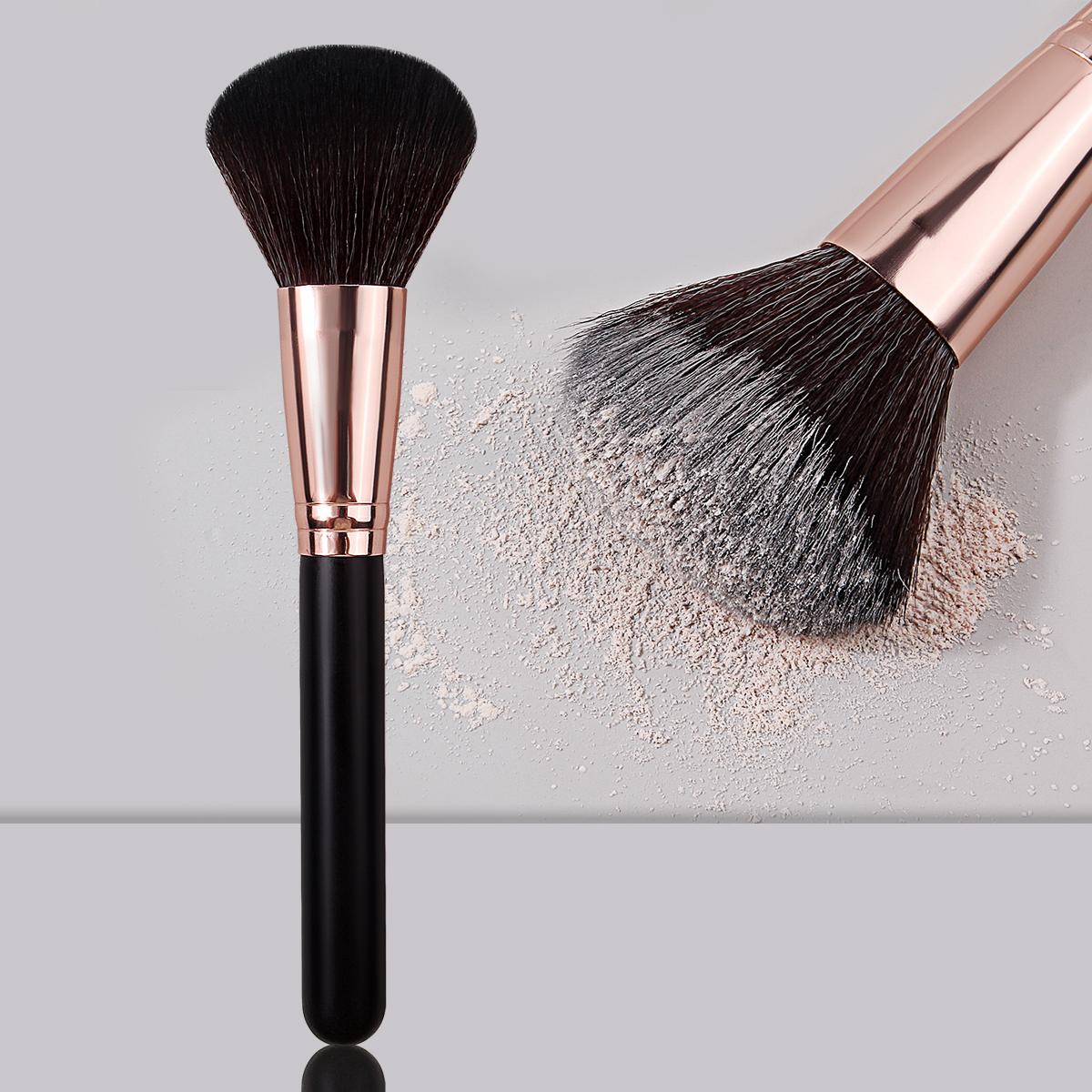 

High-end Loose Powder Brush Multi-functional Makeup Tool Soft Blush Brush Contour Brush Beginner Makeup Brush Portable чёрный