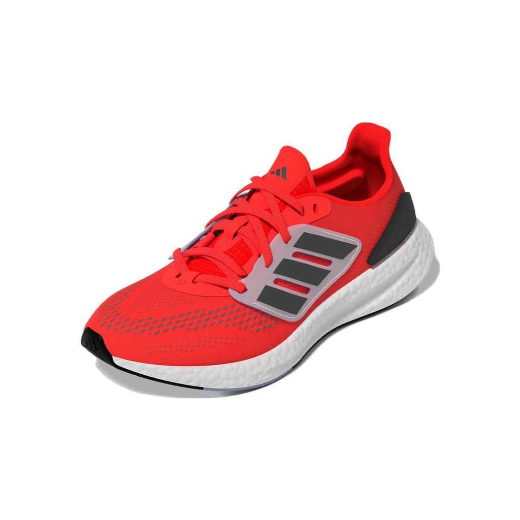 adidas Pureboost 22 Breathable Low-Top Running Shoes Kids Sneakers Black Red GZ2597