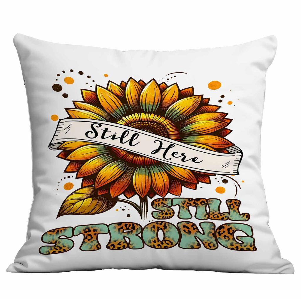 Retro Sunflower Sun Pillow Case Home Sofa Cushion Pillow Case