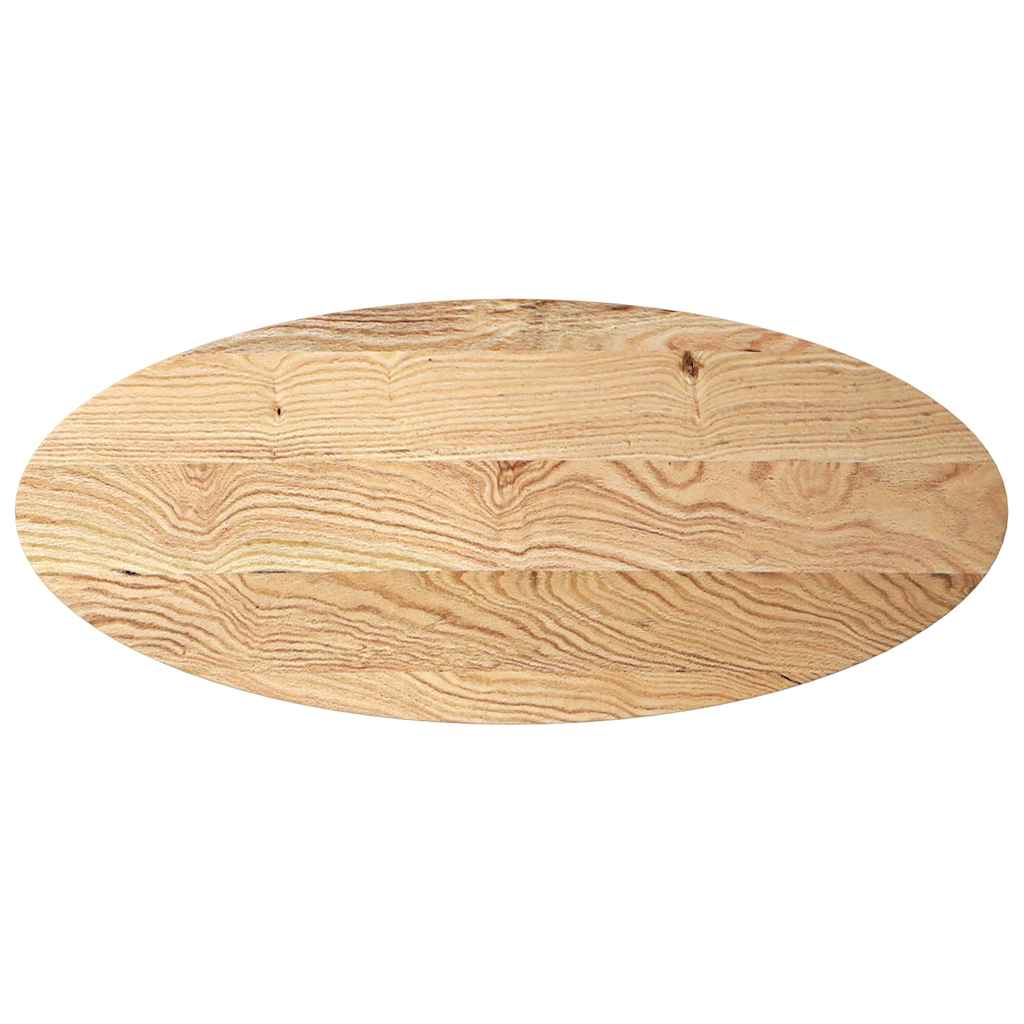 Vidaxl Tablero de Mesa, 140X60X2 Cm, Madera Maciza de Roble, Ovalado