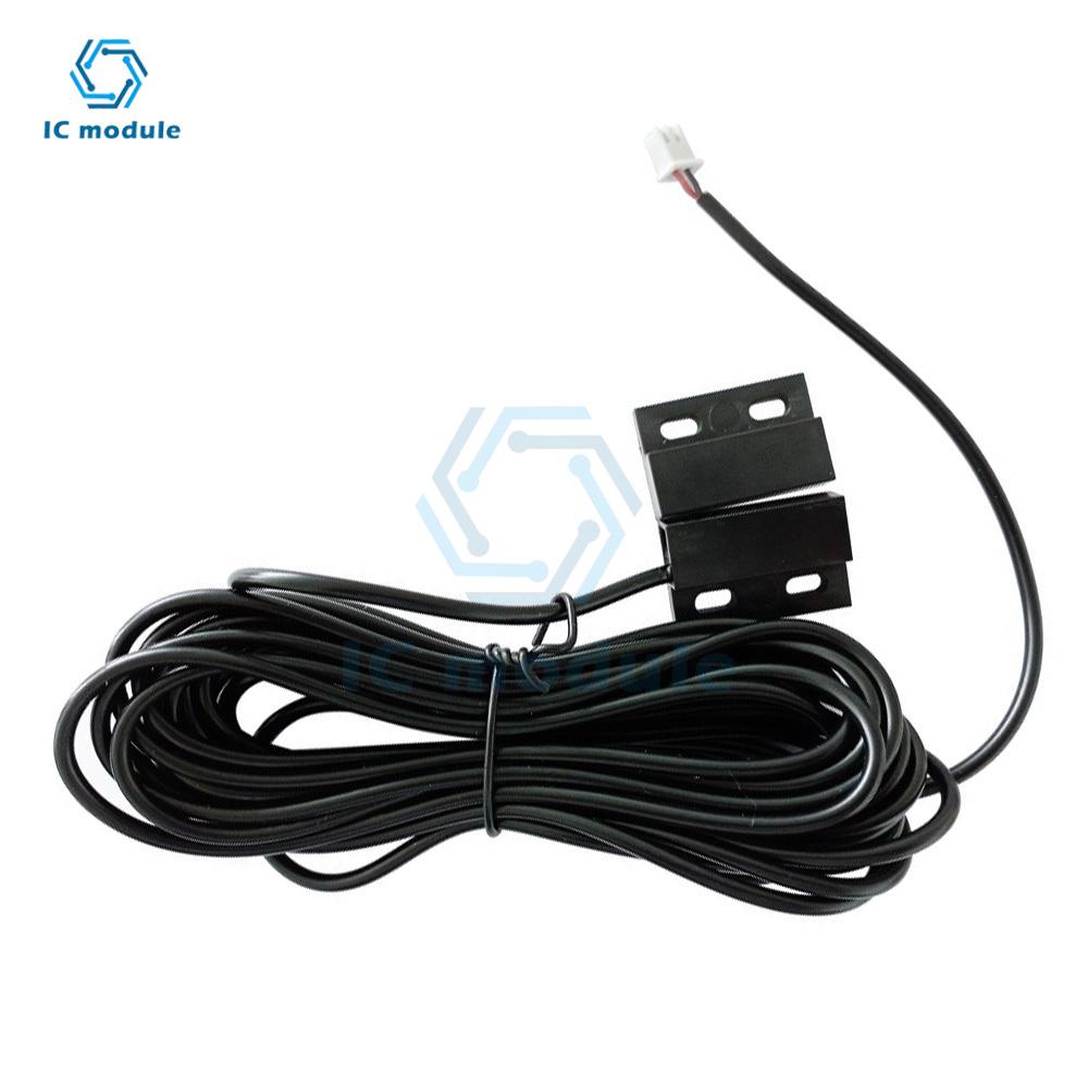 MC05 5m Sensore Magnetico Cablato per Porta Interruttore Magnetico Per Rilevatore di Apertura Cancello in Ferro Adatto Impermeabile Uso Esterno Interno