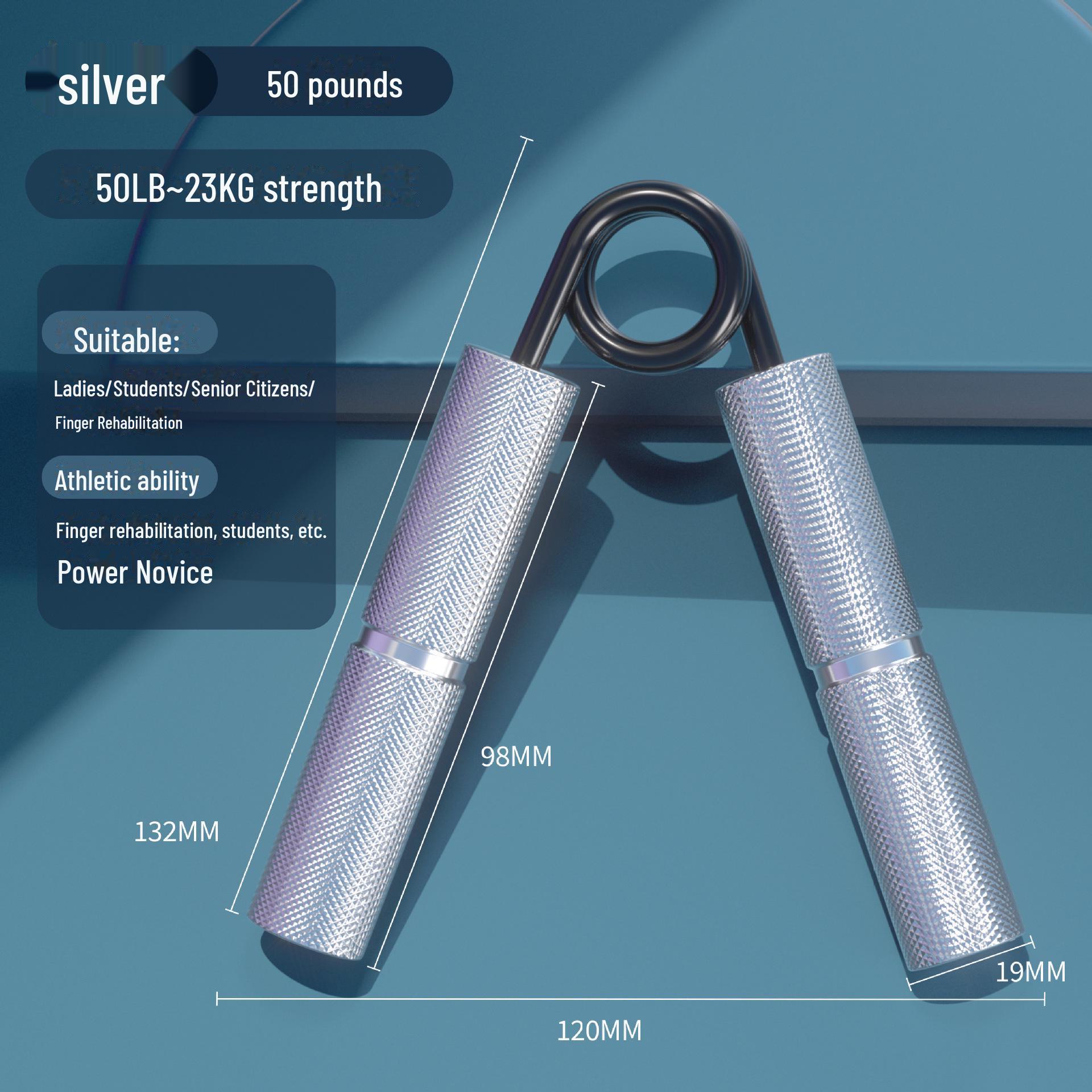 

Силовой тренажер из алюминиевого сплава с А-образной рукояткой для мужчин и женщин 50LB серебряный