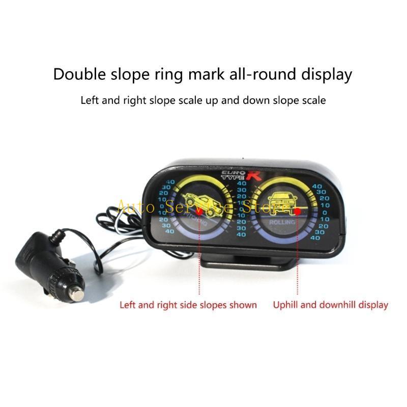 462A Adjustable Base Slope Meter with LED Light Tilt Gauge Slope Meter for Car SUV