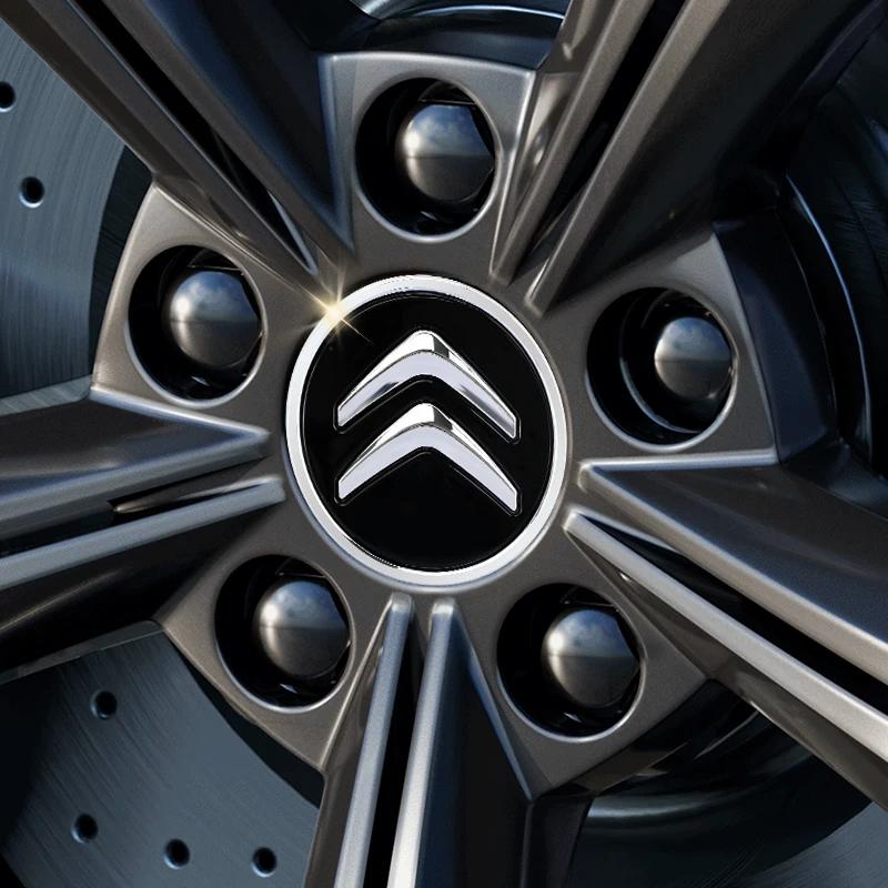 4 peças 60MM Calotas Centrais de Roda Tampa Central de Roda Para Citroen C4 C5 C3 C2 C1 C4L C6 Picasso Saxo C-ELYSEE VTS