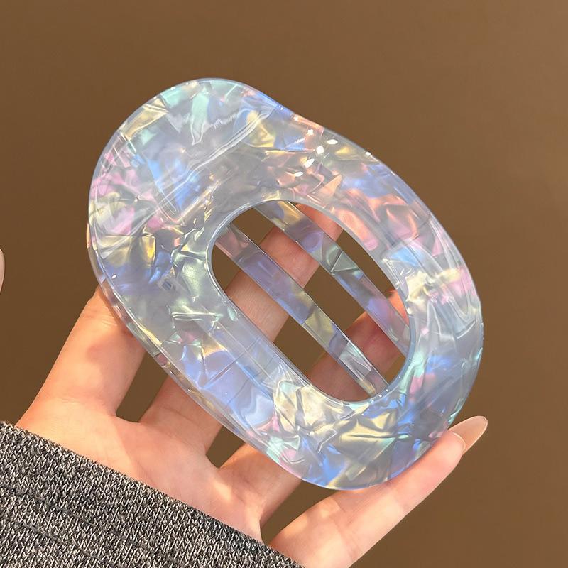 Subtle High-end Temperament Creative Curved Design Semi-circular Retro Grip Clip Daily Wear Ponytail Hairstyle Shark Clip