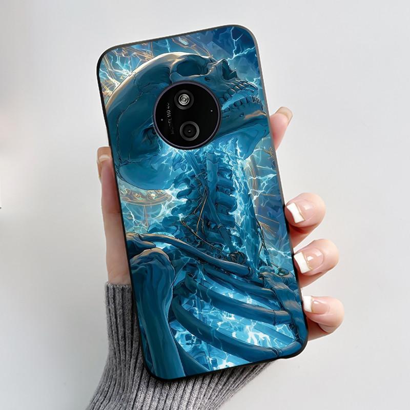 Casing For Nokia 125 110 4G 2024 HMD 110 Case Aesthetic Luxury Cute Cool Boys Girls Soft Silicone Black Matte Phone Cover Shell