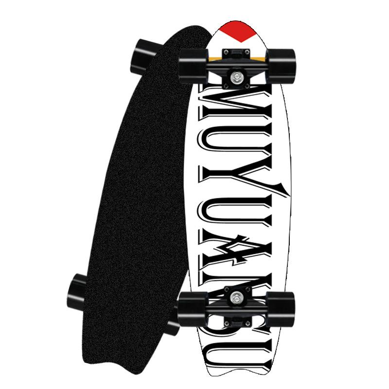 Professionelles Surfland-Skateboard aus Ahorn mit Einzelrocker, Cruiser-Skateboard, Longboard, Kindersport, Straße, Outdoor-Fitnessstudio