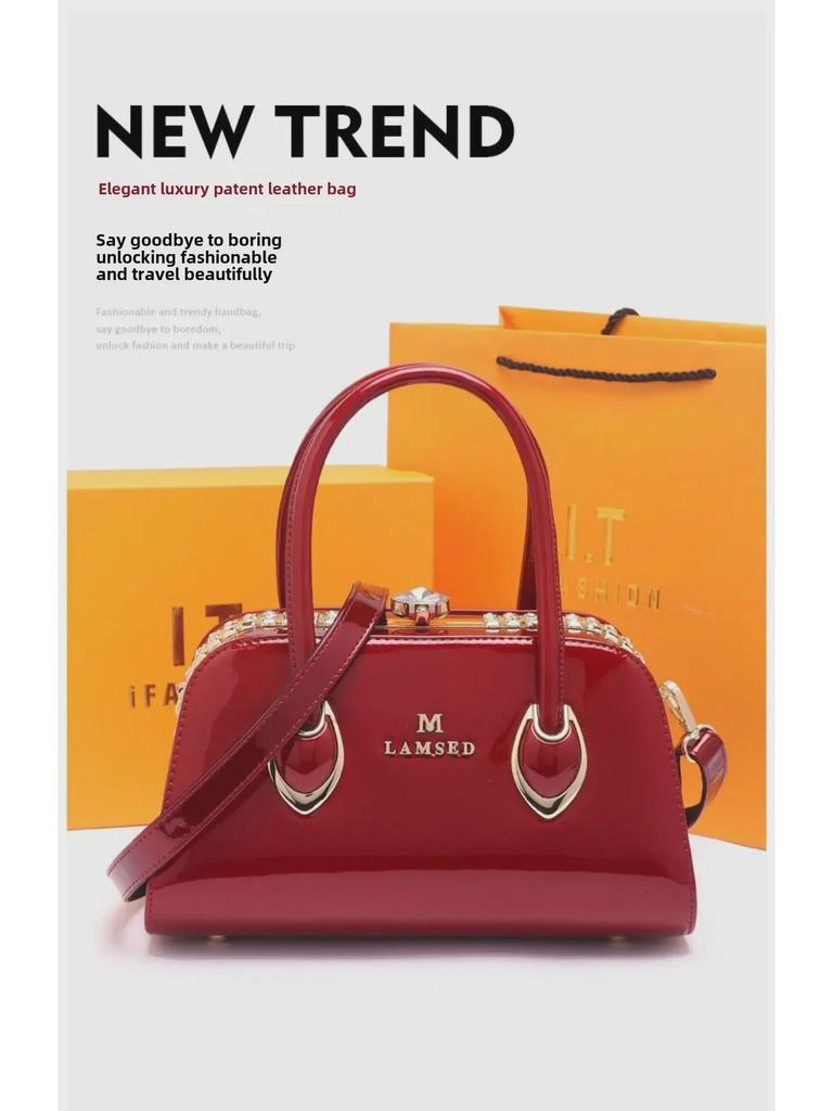 Trendy Dámská crossbody kabelka z pravé kůže 2025 - Všestranná pro matky středního věku